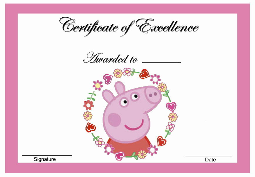Peppa Pig Awards | Birthday Printable
