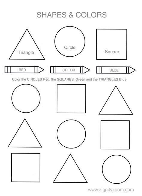  shapes and colors preschool worksheet national kindergarten readiness