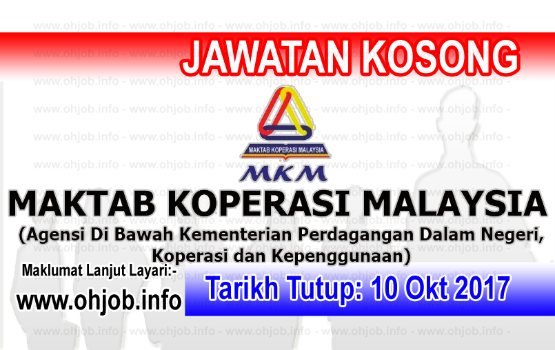 Jawatan Kerja Kosong MKM - Maktab Koperasi Malaysia logo www.ohjob.info oktober 2017