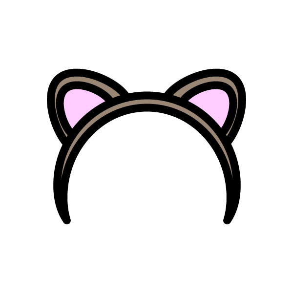 かわいい猫耳の無料イラスト 商用フリー オイデ43