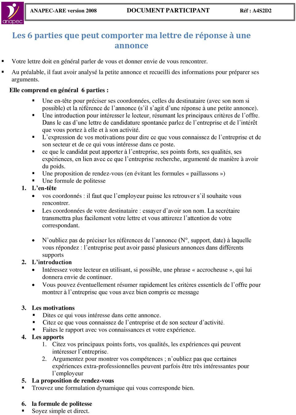 Introduction accrocheuse lettre de motivation - laboite-cv.fr