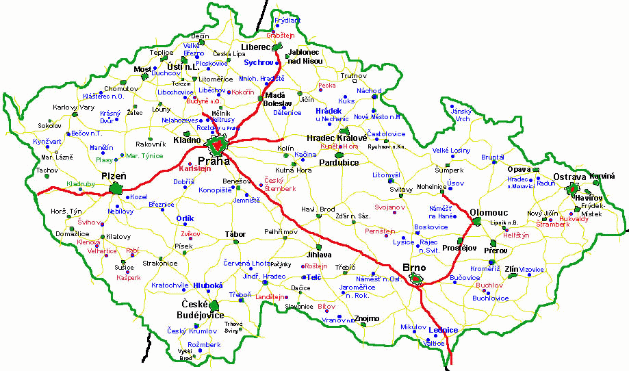 mapa hradů a zámků Zámky a hrady České republiky mapa hradů a zámků