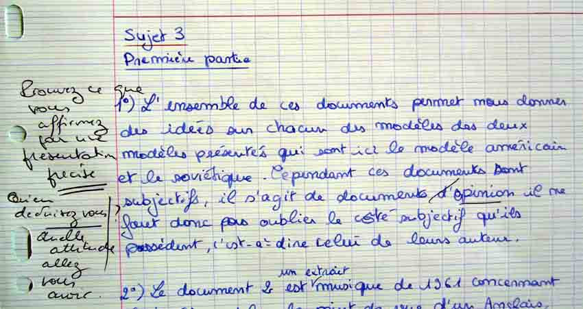 Exemples De Copies Corrigees