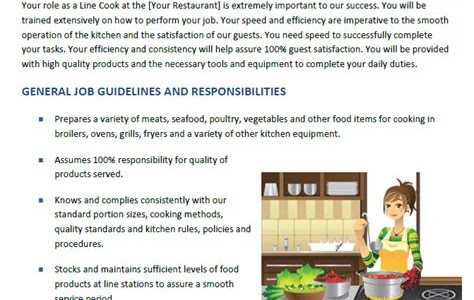 Link Download Line Cook Training Manual Reader PDF