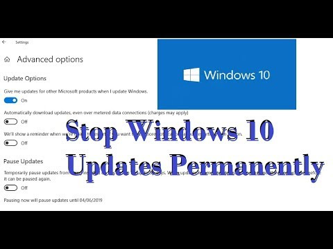 Stop Windows 10 Updates Permanently