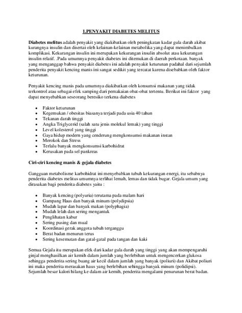 (DOC) PENYAKIT DIABETES MELITUS Diabetes | desi natalia