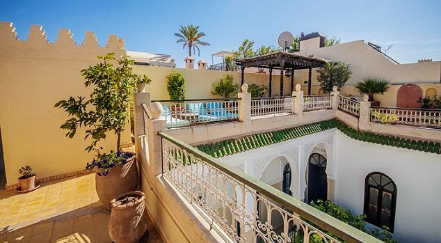 A warm welcome: Riad Aguerzame in Marrakech is the perfect base for a stay in the city