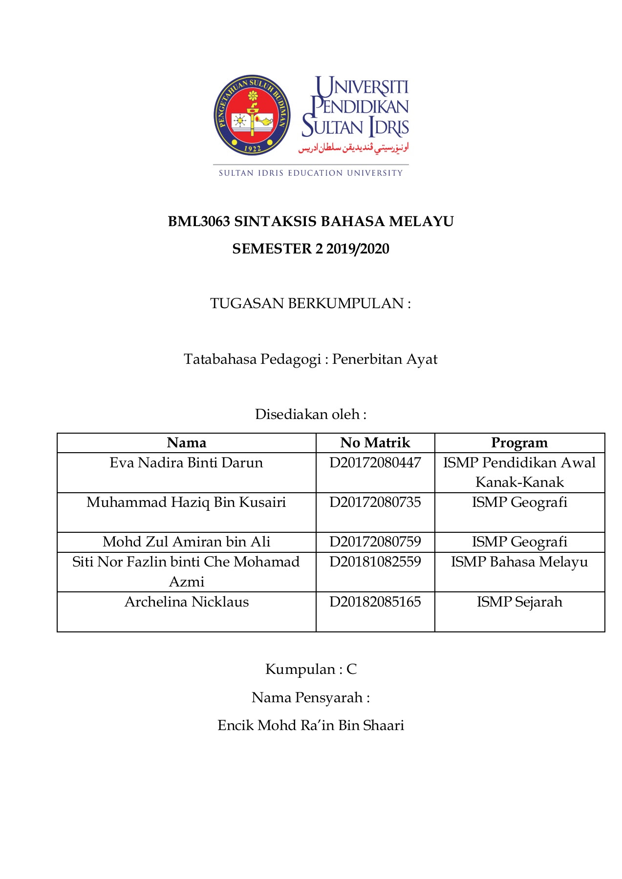 Sintaksis Penerbitan Ayat Flip Ebook Pages 1 29 Anyflip Anyflip