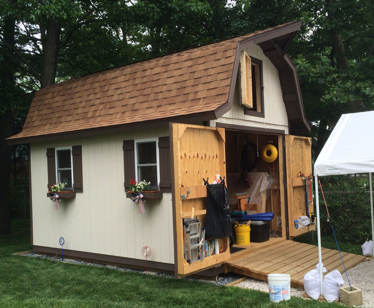 belmont 12' wide shed kit