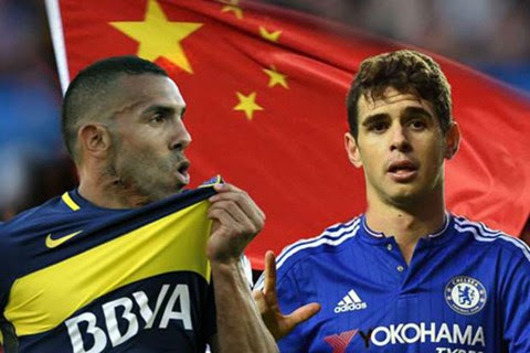 Những bản hợp đồng siêu khủng như Tevez hay Oscar sẽ bị hạn chế ở Trung Quốc