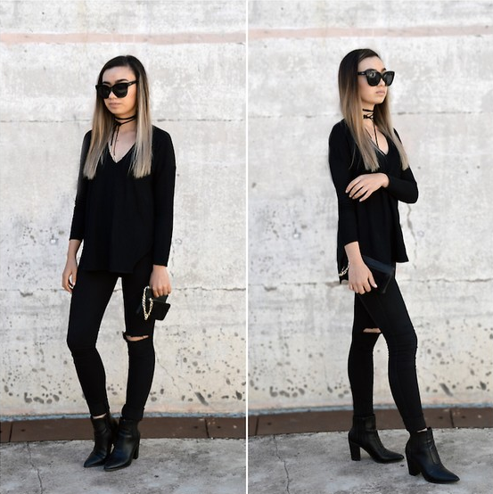 And the darker the outfit, the better.