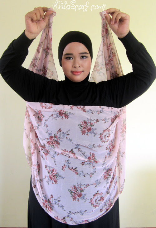 Cara Membuat Jilbab Segi Empat Menjadi Jilbab Instan