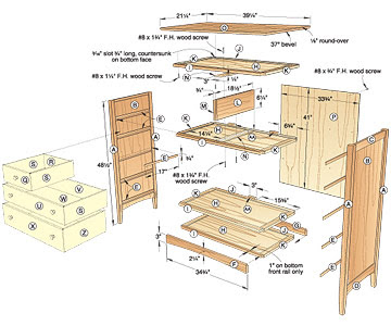 Wood Work Shaker Dresser Woodworking Plans secretary desk furniture ...