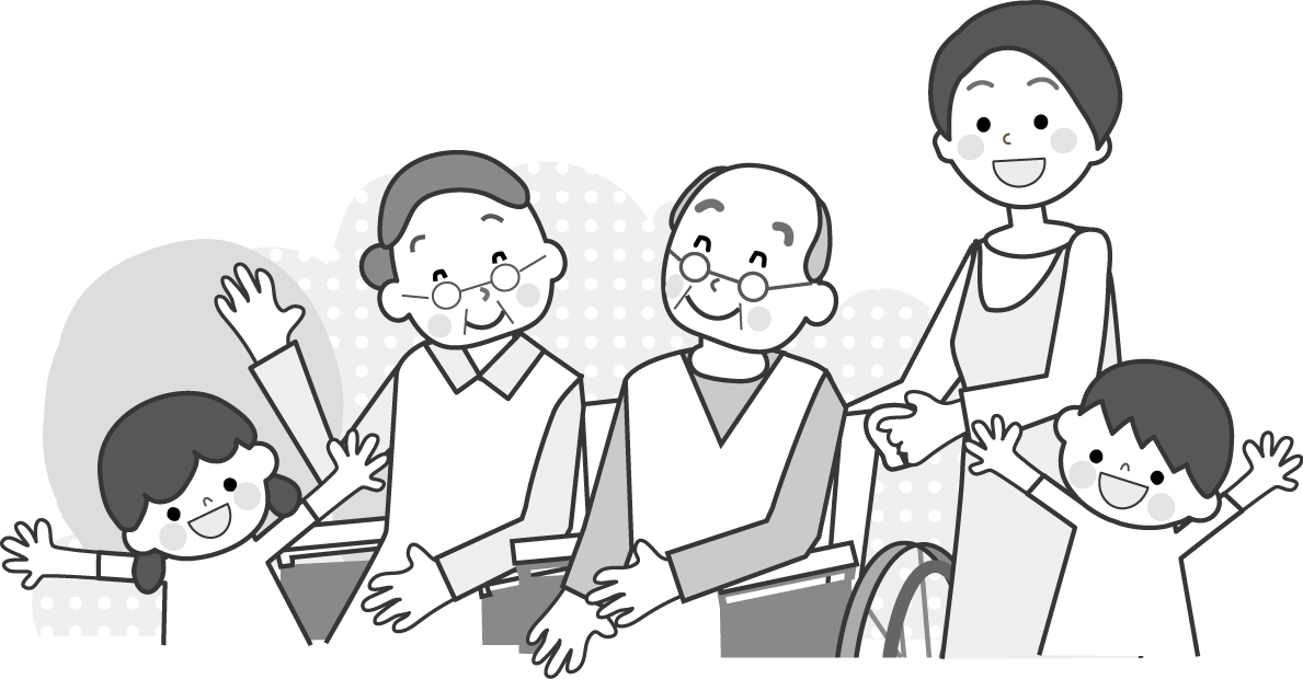 老人 高齢者 介護のイラスト 無料イラスト