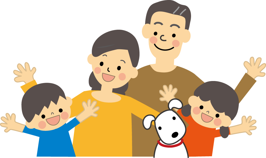 家族ファミリーのイラスト 無料イラスト フリー素材3
