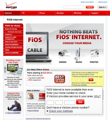 QuickTip Sundays Verizon.com, And Making Your Call To Actions Clear
