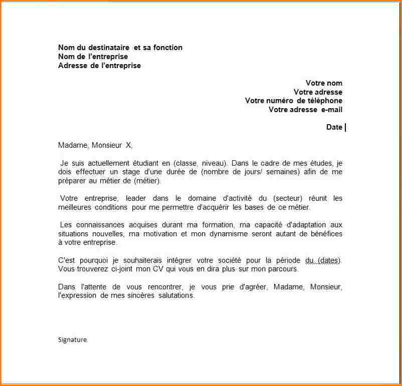 Lettre de motivation stage découverte entreprise - laboite 