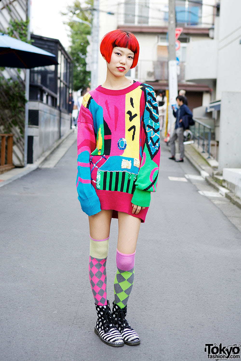 Colorful Oversized Sweater – Tokyo Fashion News