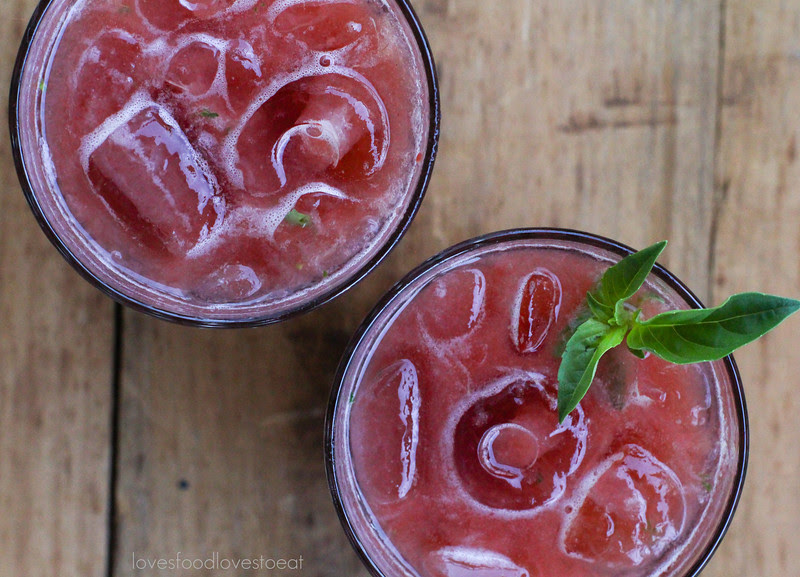 Raspberry & Basil Bourbon Jam Sours// Loves Food, Loves to Eat