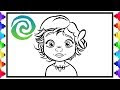 Cute baby moana coloring pages 272172