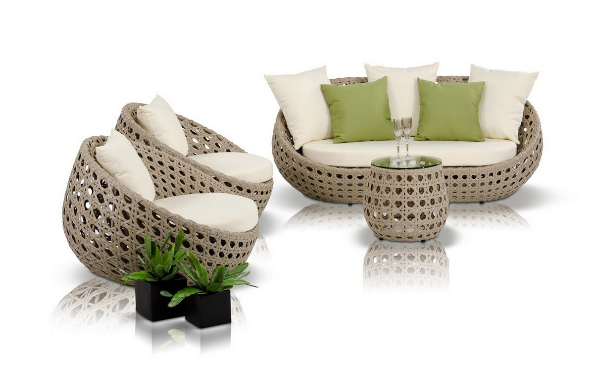 Akoi Modern 4-Piece Patio Sofa Set