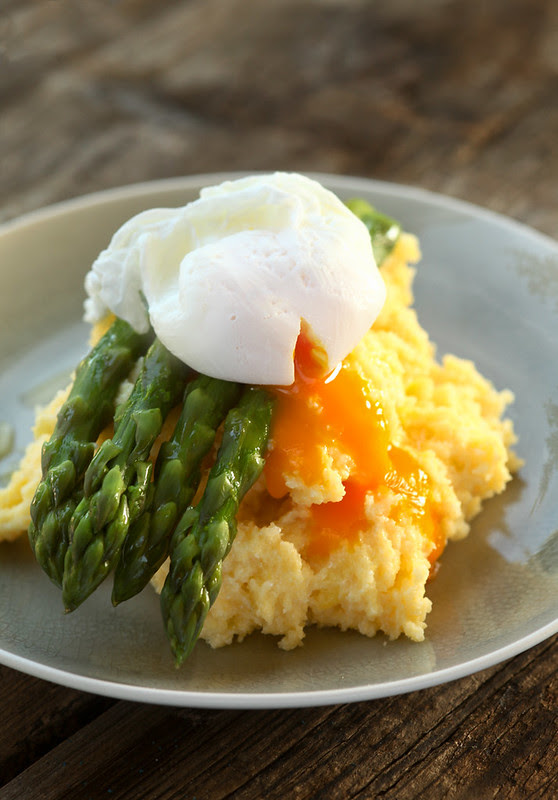 polenta asparagus egg
