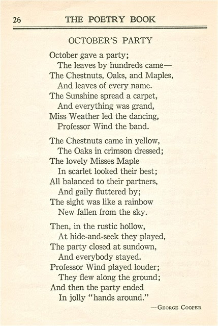 Brought to the front of the stream: An Autumn poem from 