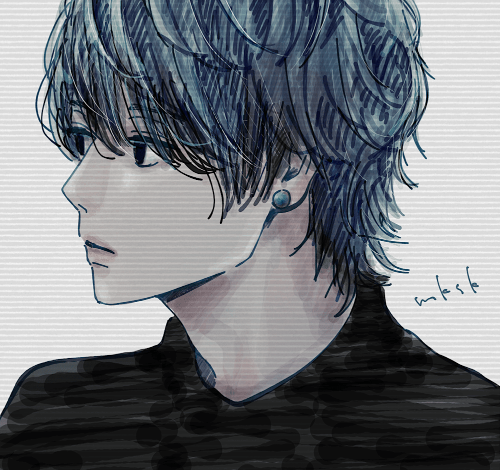 男性イラスト45 ミカスケのお絵描き