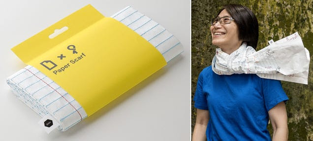 Believe It or Not This Paper Scarf Will Actually Help Keep You Warm