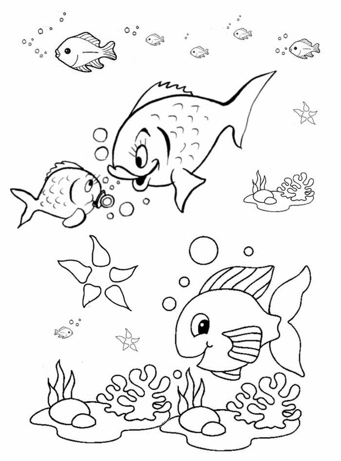 Fish Coloring Pages for Preschool  Preschool and Kindergarten