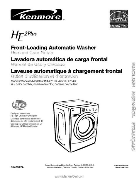 Download Kenmore He2 Plus Manual De Reparacin