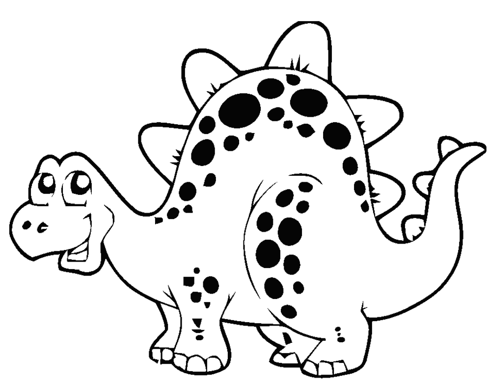 Dinosaur Coloring Book Pages Coloring Picture Hd For Kids Clip