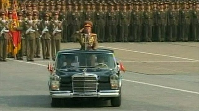 north korean army parade. Military parade in Pyongyang