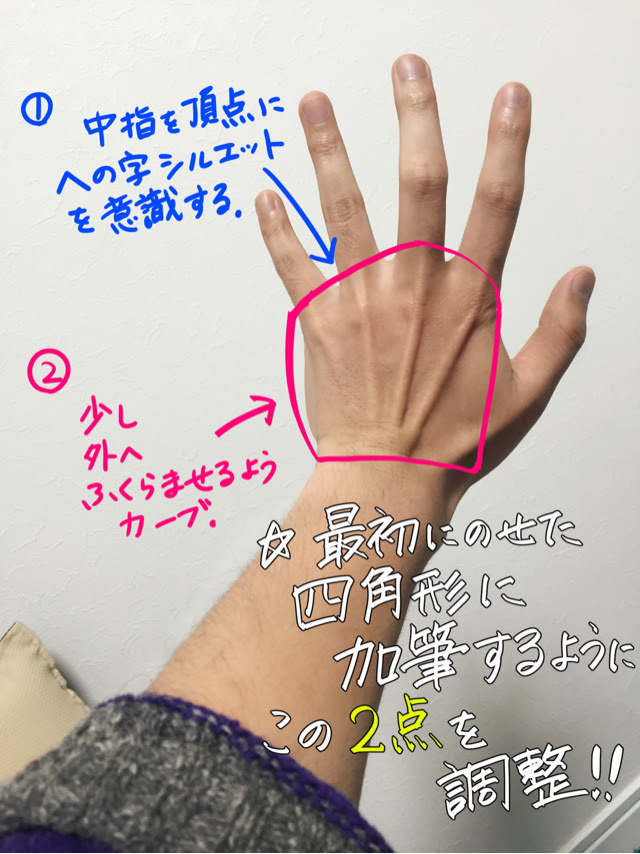手の描き方 イラスト初心者が 10分練習だけ で絵が劇的に 上達する書き方 がコレ 画力ゼロからはじめるイラスト漫画生活