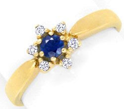 Originalfoto DIAMANT-GOLDRING DIAMANTEN SAFIR SAPHIR