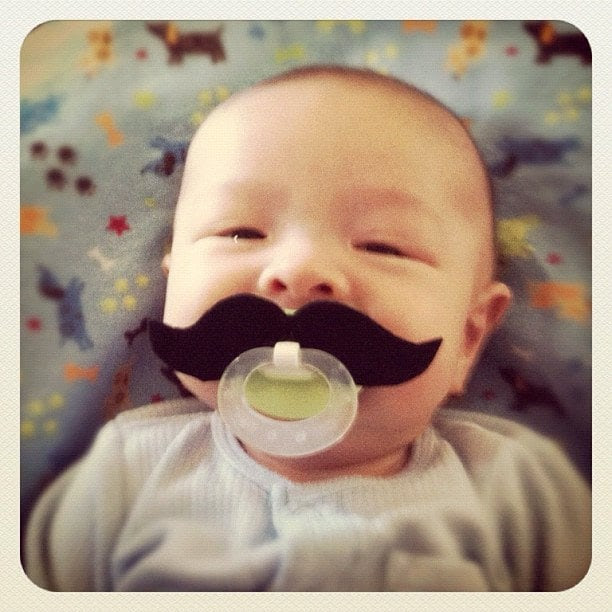 Mustache Pacifier - Black Strongman