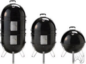 Napoleon Apollo Series AS300K 3-in-1 Charcoal Smoker with Large Capacity Charcoal Basket, ACCU-PROBE Temperature Gauge, Large Capacity Water Pan and 1 Top/3 Base Air Vents