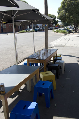 chairs outside dead man espresso