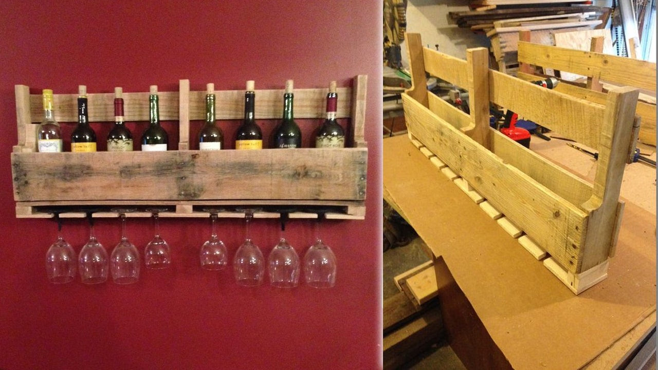 Build This Pallet Wine Rack to Store Your Favorite Bottles 