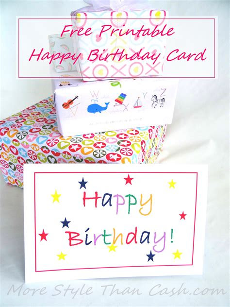 Start a free trial to personalize, print or send online! free printable birthday card