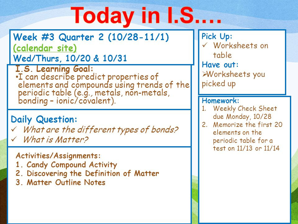 graphing trends table periodic out: Have table up you Worksheets ppt  Activities/Assignments: picked