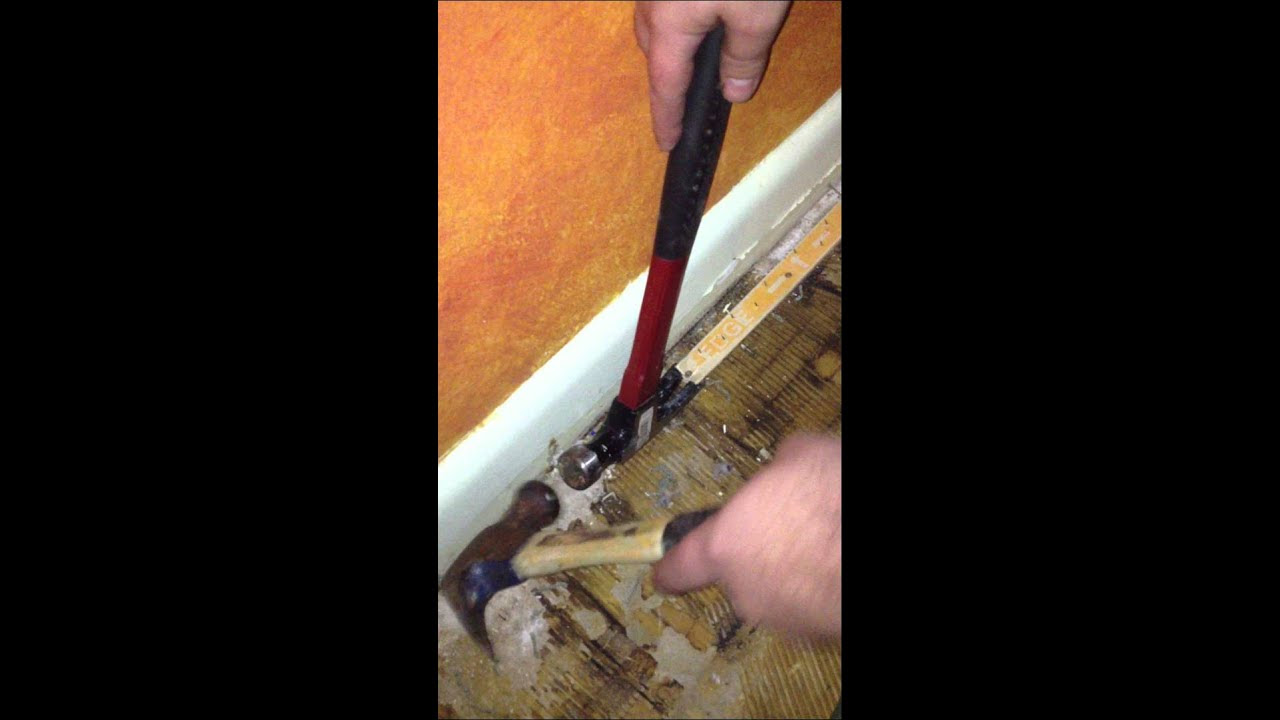 Remove Carpet Tack Strip No Damage to Concrete - YouTube
