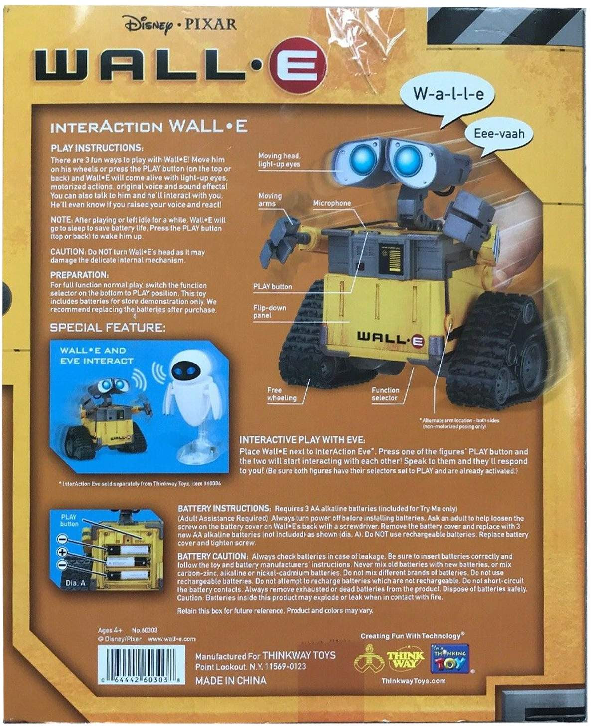 Wall E Robot By Wow Wee The Old Robots Web Site