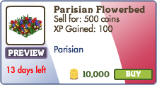 Parisian Flowerbed Market Info