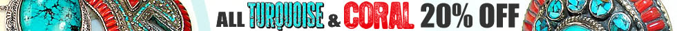 Turquoise & Coral jewelry 20% OFF at www.SilverRushStyle.com