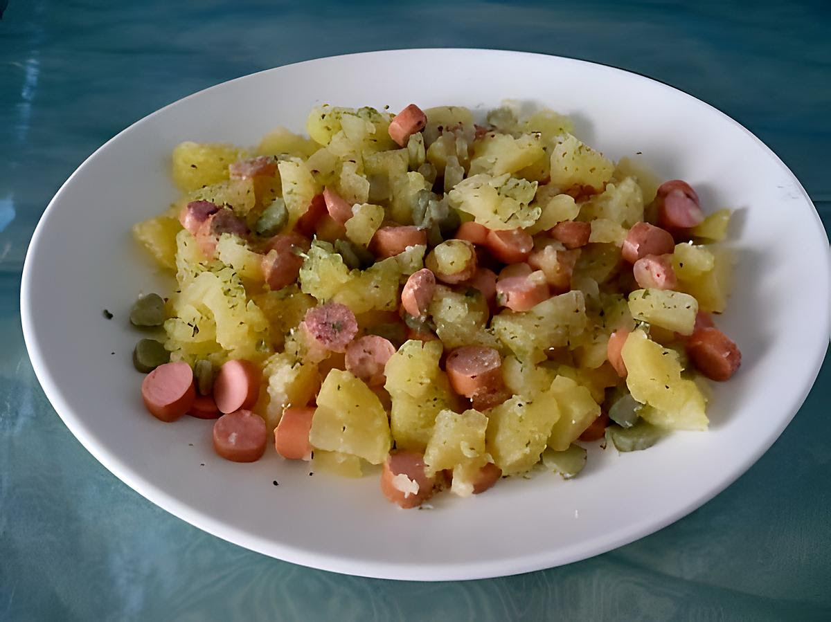 Recette De Salade Ps De Terre Persillees Knackis Cornichons