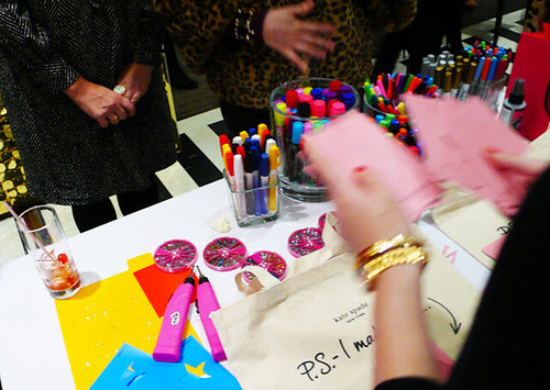 Our products at the Kate Spade event!