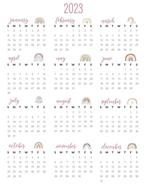 We have 10 cute designs for you to choose from. printable 2023 calendar one page world of printables