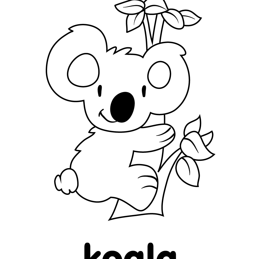 Download Koala Line Drawing at GetDrawings | Free download