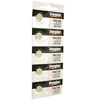 Energizer 394 Button Cell Silver Oxide SR936SW Watch Battery Pack of 5 Batteries
